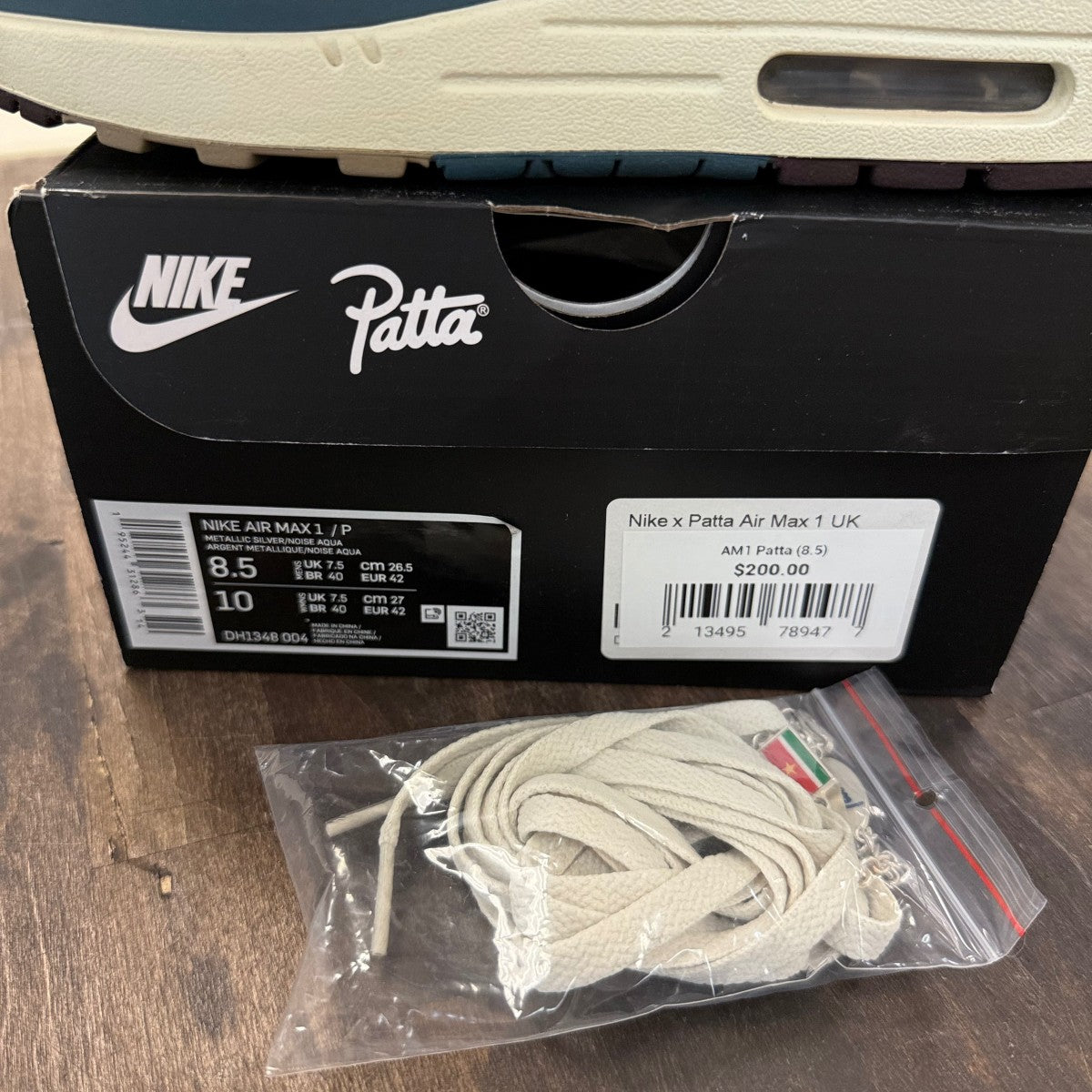 Nike Air Max 1 Patta Waves Noise Aqua (without Bracelet) - Image 6