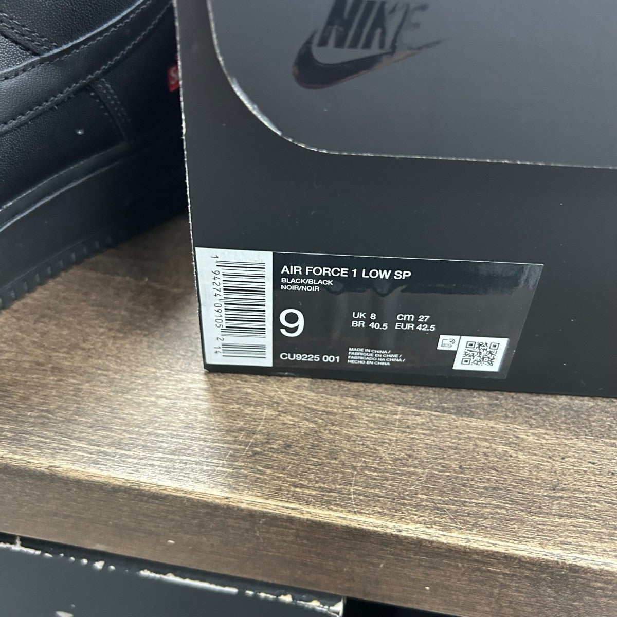 Nike Air Force 1 Low Supreme Black - Image 11