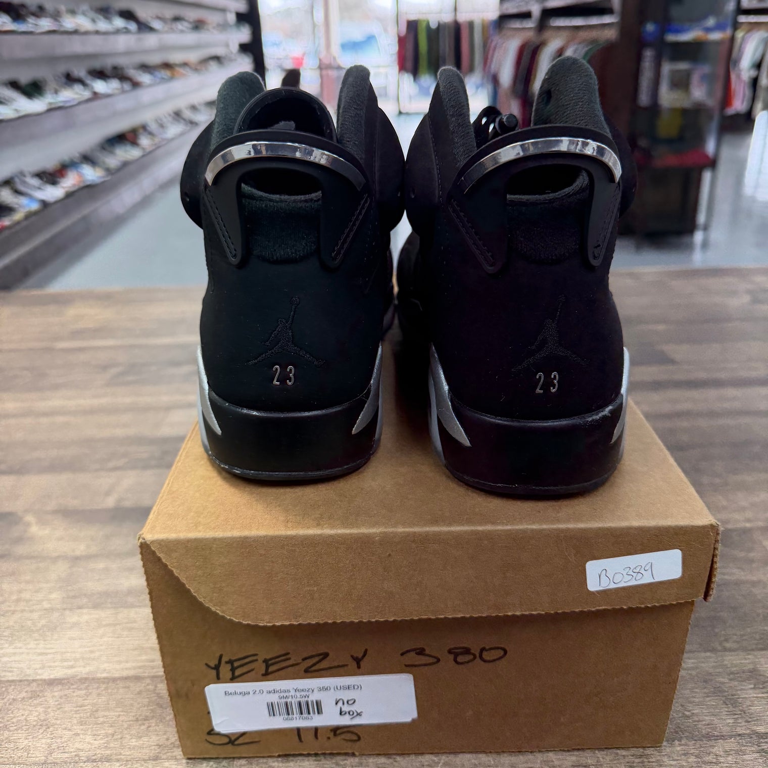 Jordan 6 Retro Chrome (US 10) (USED, No Box)