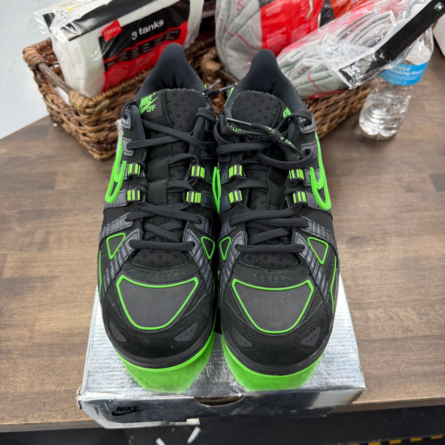 Green Strike Off-White Rubber Dunk Low (USED)