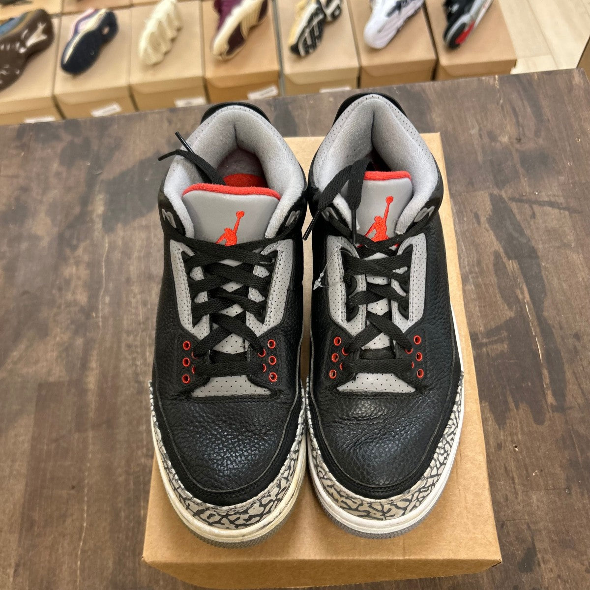 Jordan 3 Retro OG Black Cement (2024) Size 12.5 (Pre-Owned) - Image 2