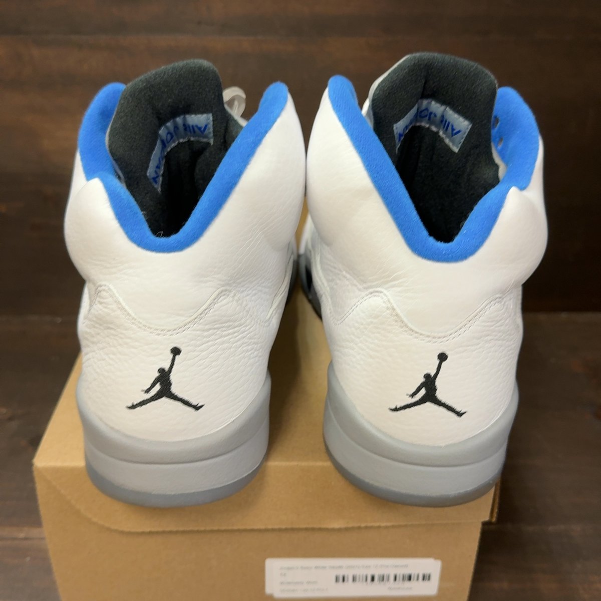 Jordan 5 Retro White Stealth (2021) Size 12 (Pre-Owned) - aux