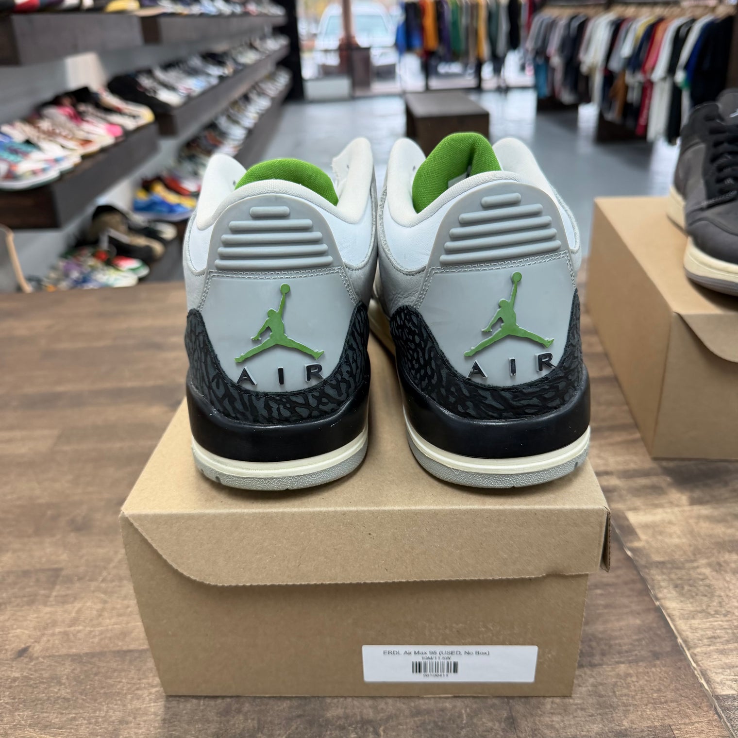 Chlorophyll Jordan 3 Retro (USED, No Box)