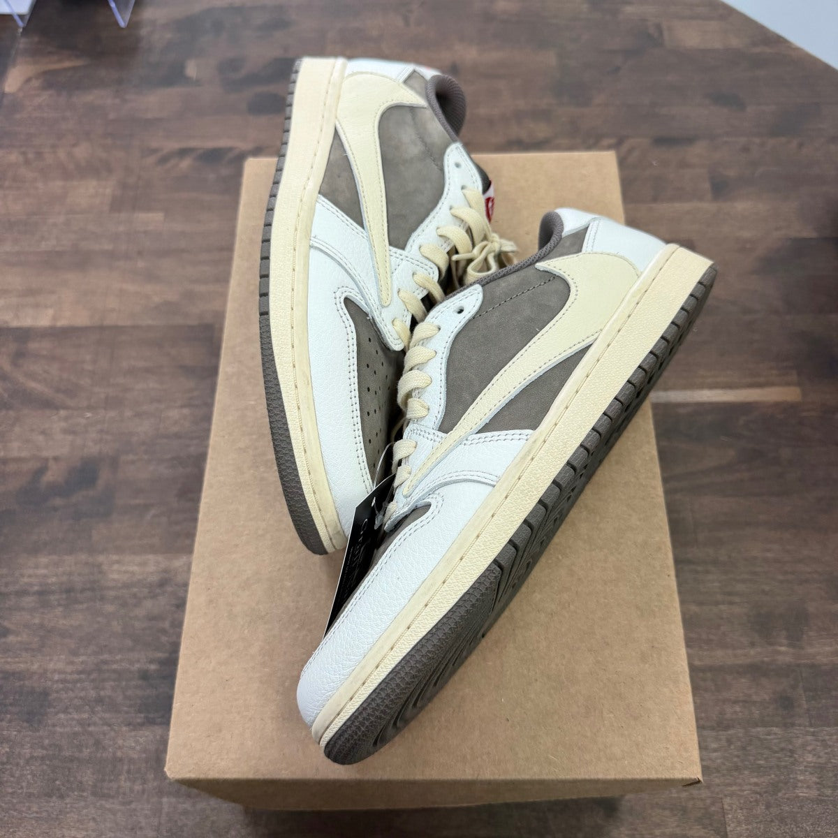 Jordan 1 Retro Low OG SP Travis Scott Reverse Mocha Size 8 (Pre-Owned) - Image 1