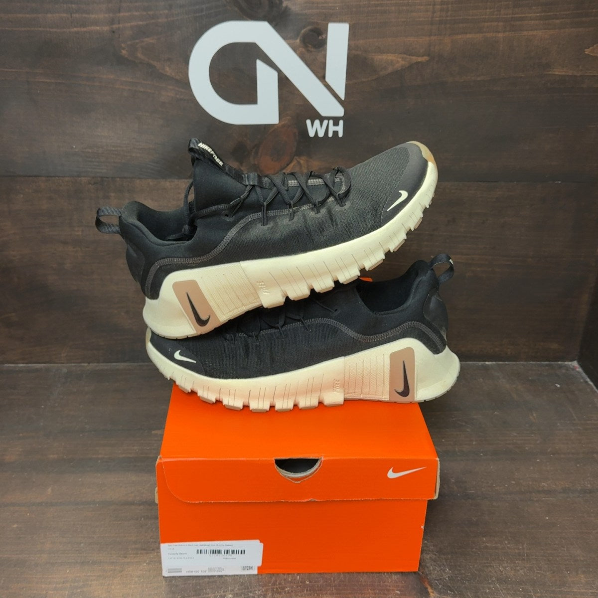 Nike Free Metcon 6 Black Gum Light Brown Size 11.5 (Pre-Owned) - Image 1