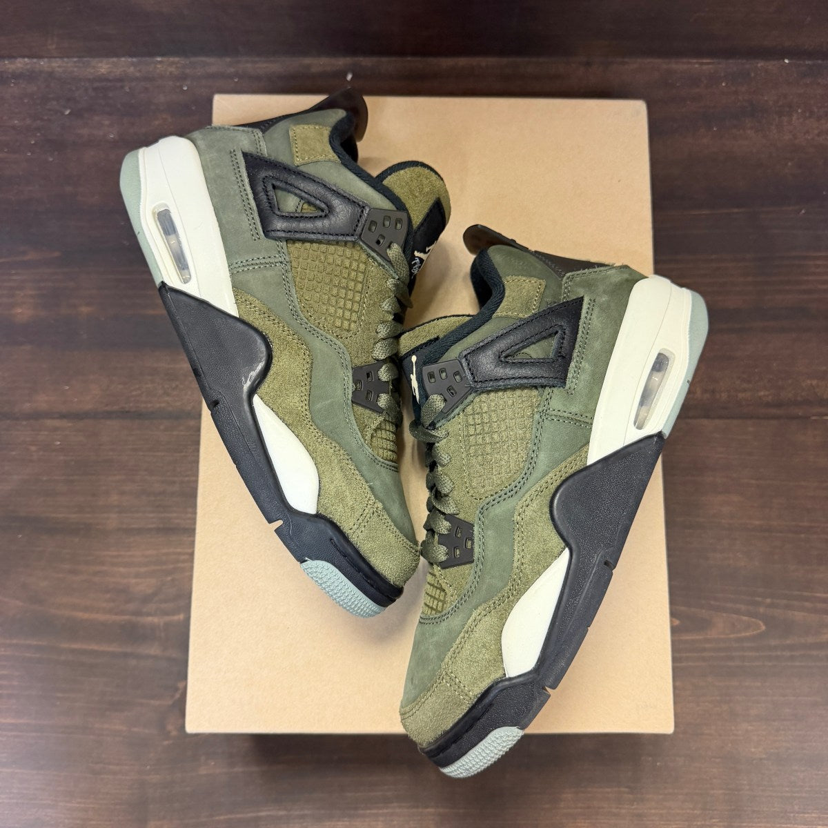Jordan 4 Retro SE Craft Medium Olive (GS) Size 6.5Y (Pre-Owned) - Image 2