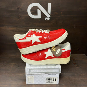 A Bathing Ape Bape Sta Low Patent Red Size 11 (Pre-Owned) - Image 1
