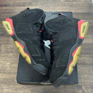 Jordan Black Infrared Jordan 6 Retro (2014) (GS) (USED) Size 7Y (Pre-Owned) - Image 1