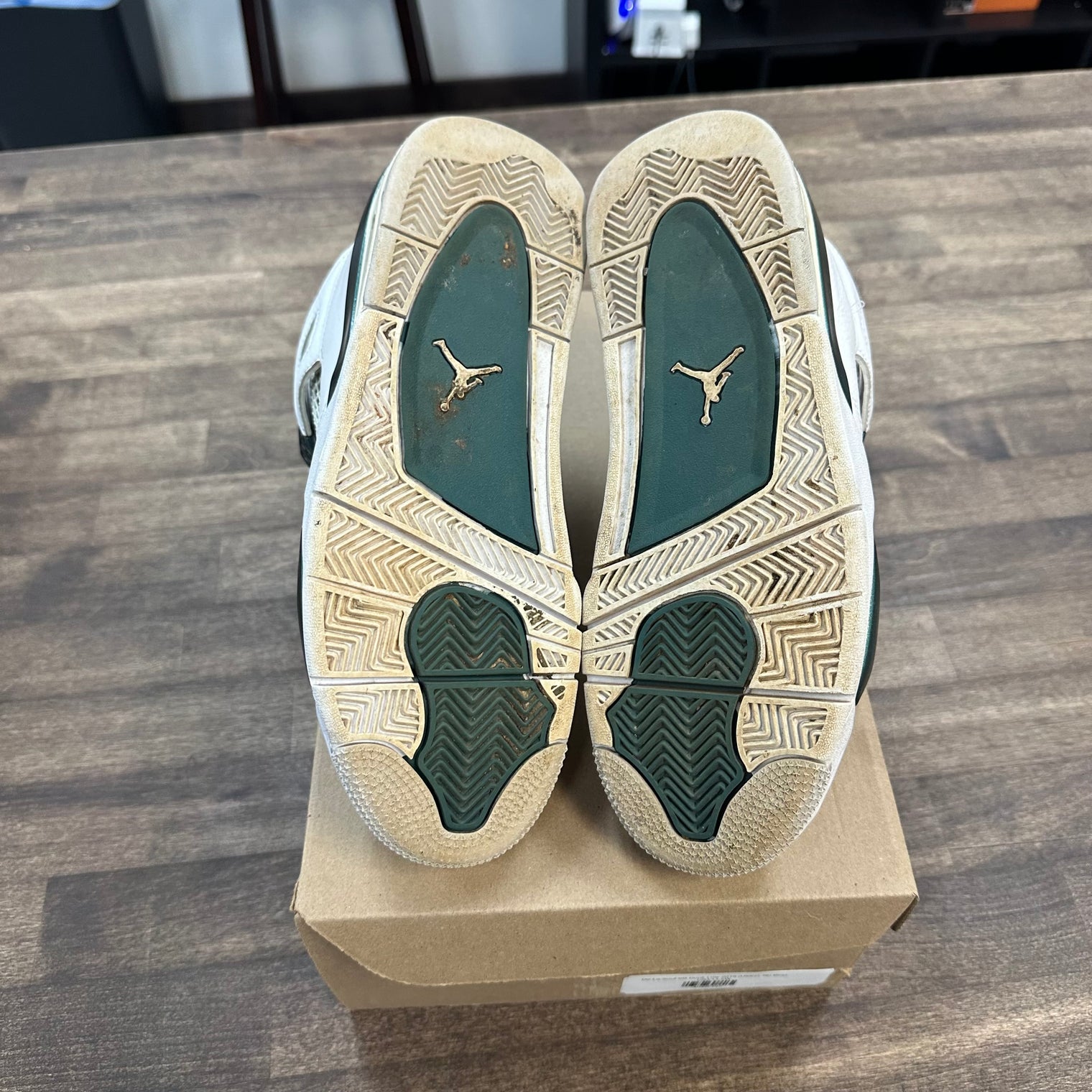 Air Jordan 4 Retro Oxidized Green (USED, No Insoles, No Box)