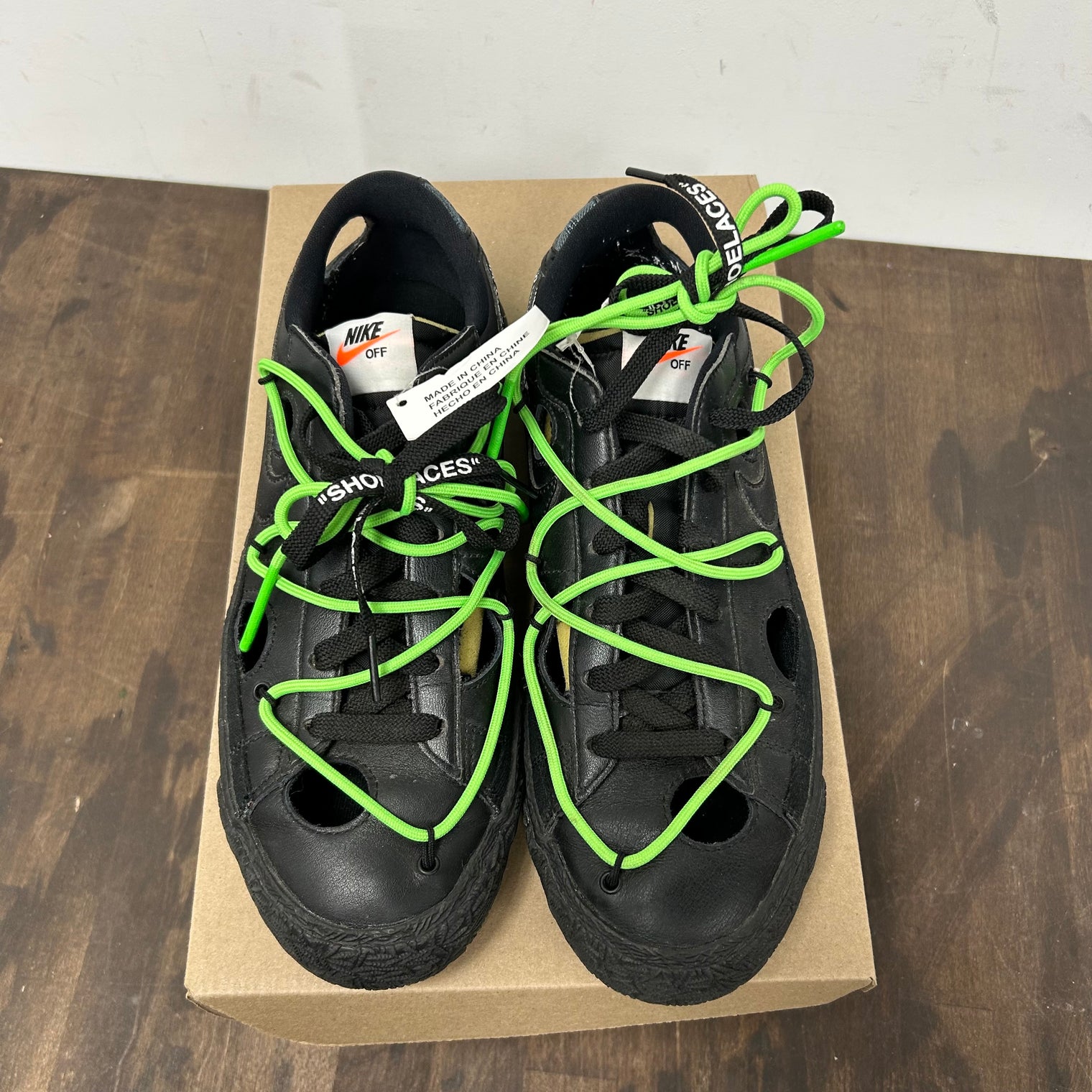 Off-White Blazer Low Electro Green (USED, No Box)