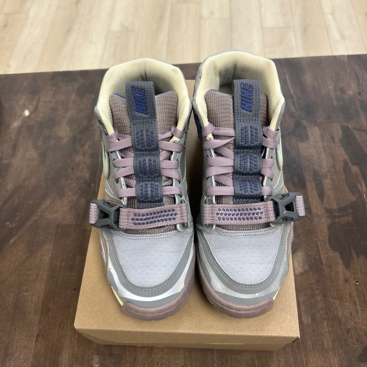 Nike Air Trainer 1 Utility SP Light Smoke Grey Honeydew Particle Grey Size 8.5 (Pre-Owned) - Image 2