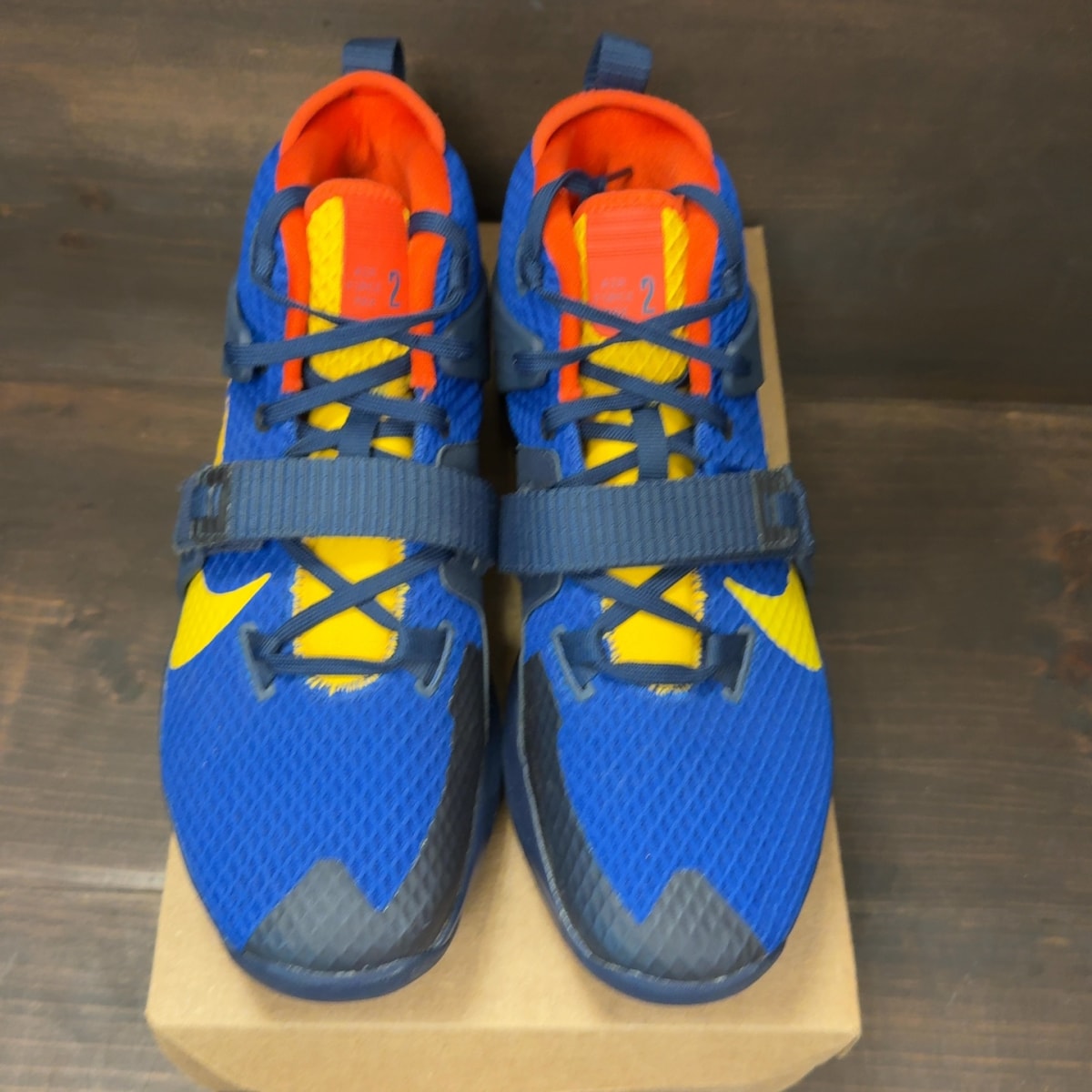 Nike Air Force Max 2 'Midnight Navy Amarillo' Size 11 (Pre-Owned) - Image 3