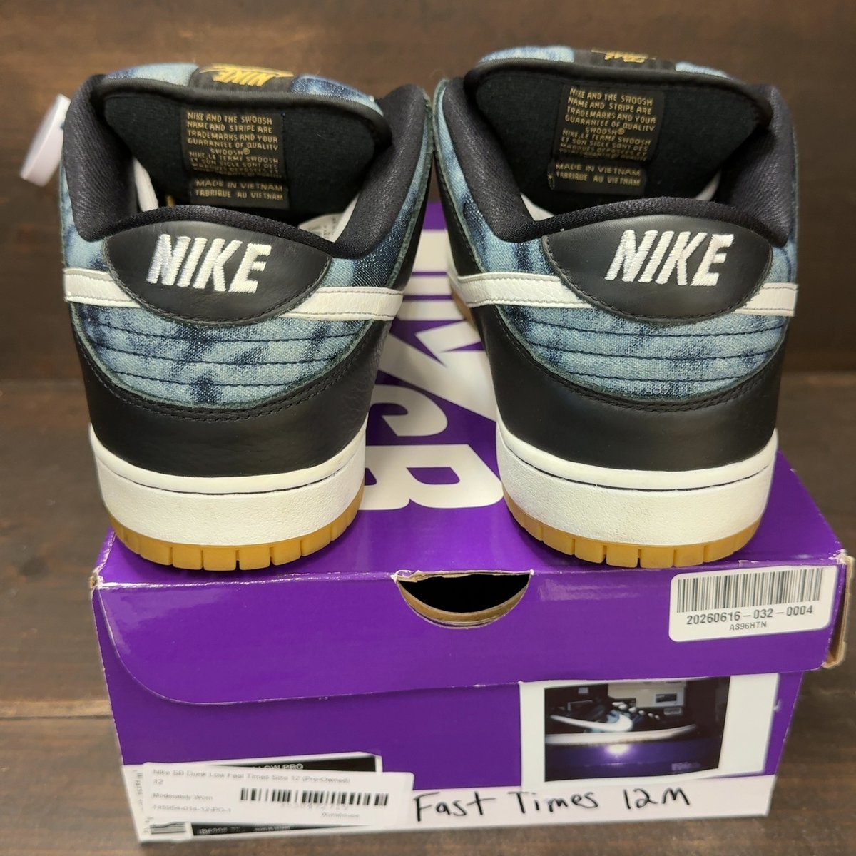 Nike SB Dunk Low Fast Times Size 12 (Pre-Owned) - aux