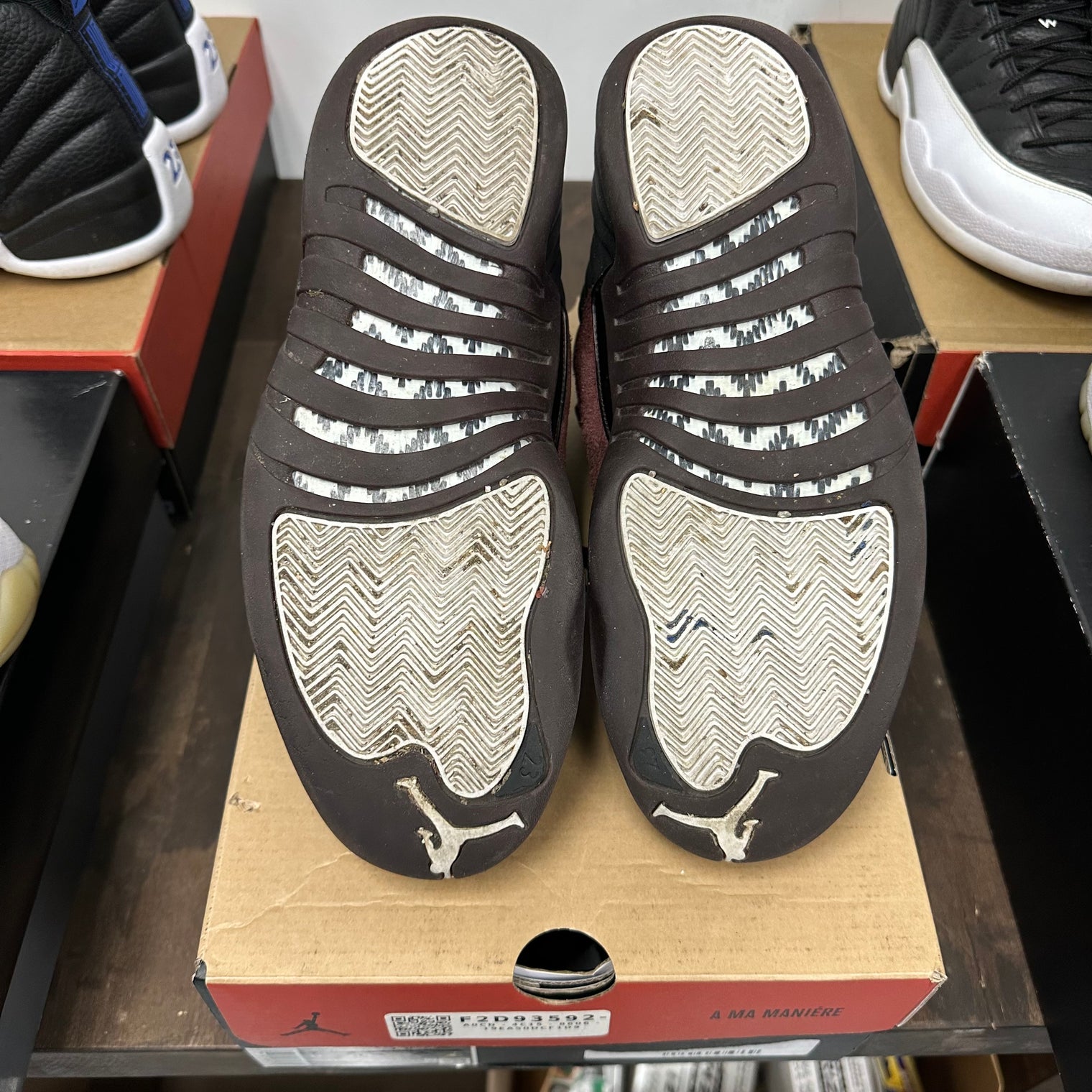 A Ma Maniere Black Jordan 12 (W) (USED)