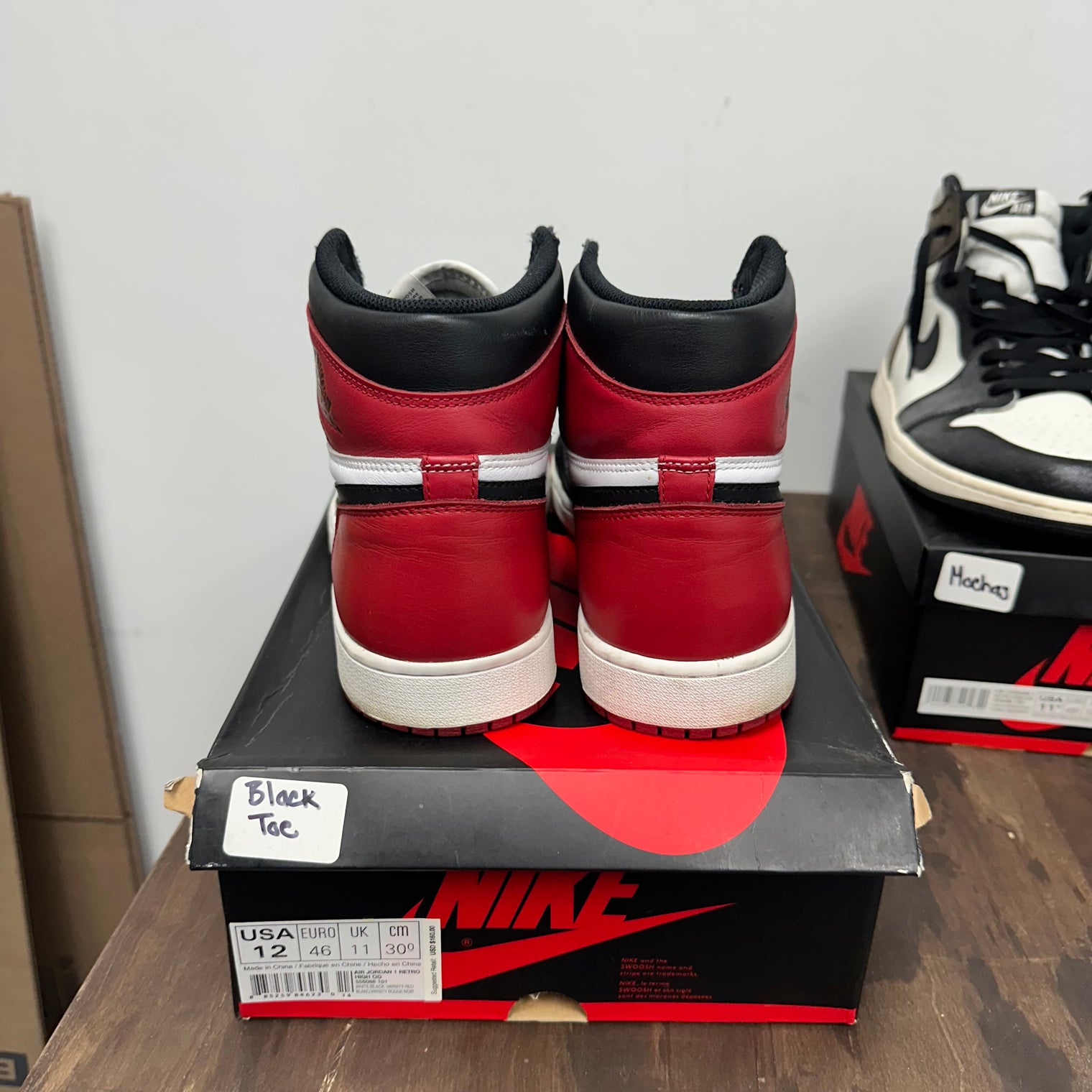 Black Toe Jordan 1 High (2016) (USED, Replacement Box)
