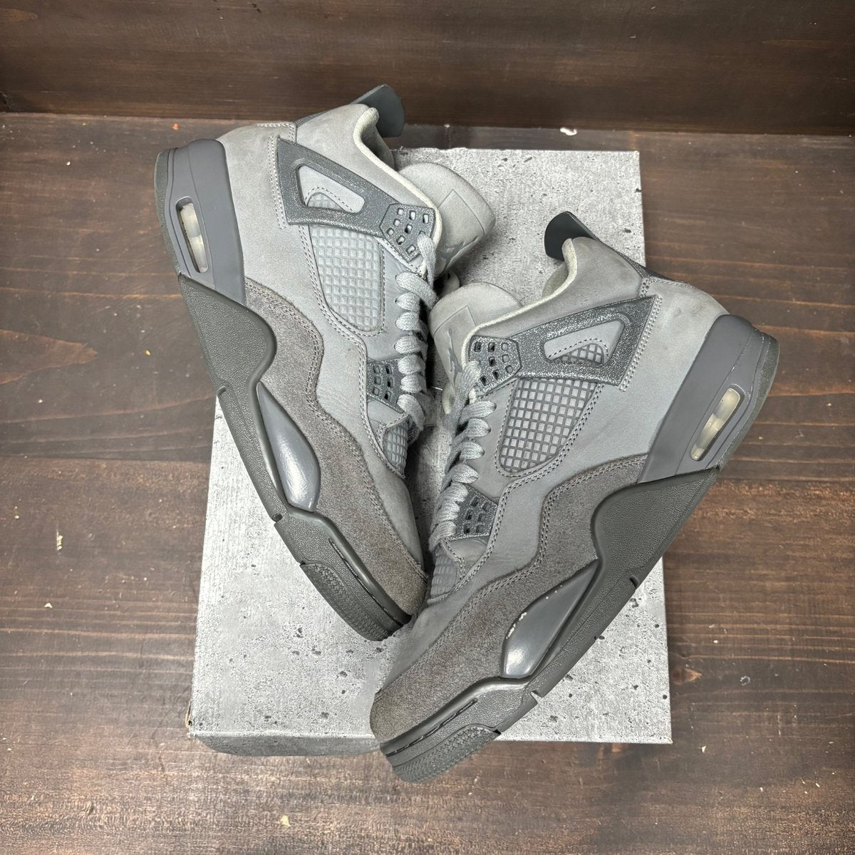 Jordan 4 Retro SE Paris Olympics Wet Cement Size 9.5 (Pre-Owned) - back