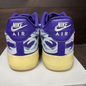 Nike Air Force 1 Low '07 QS Purple Skeleton Halloween (2021) Size 13 (Pre-Owned) - Image 5