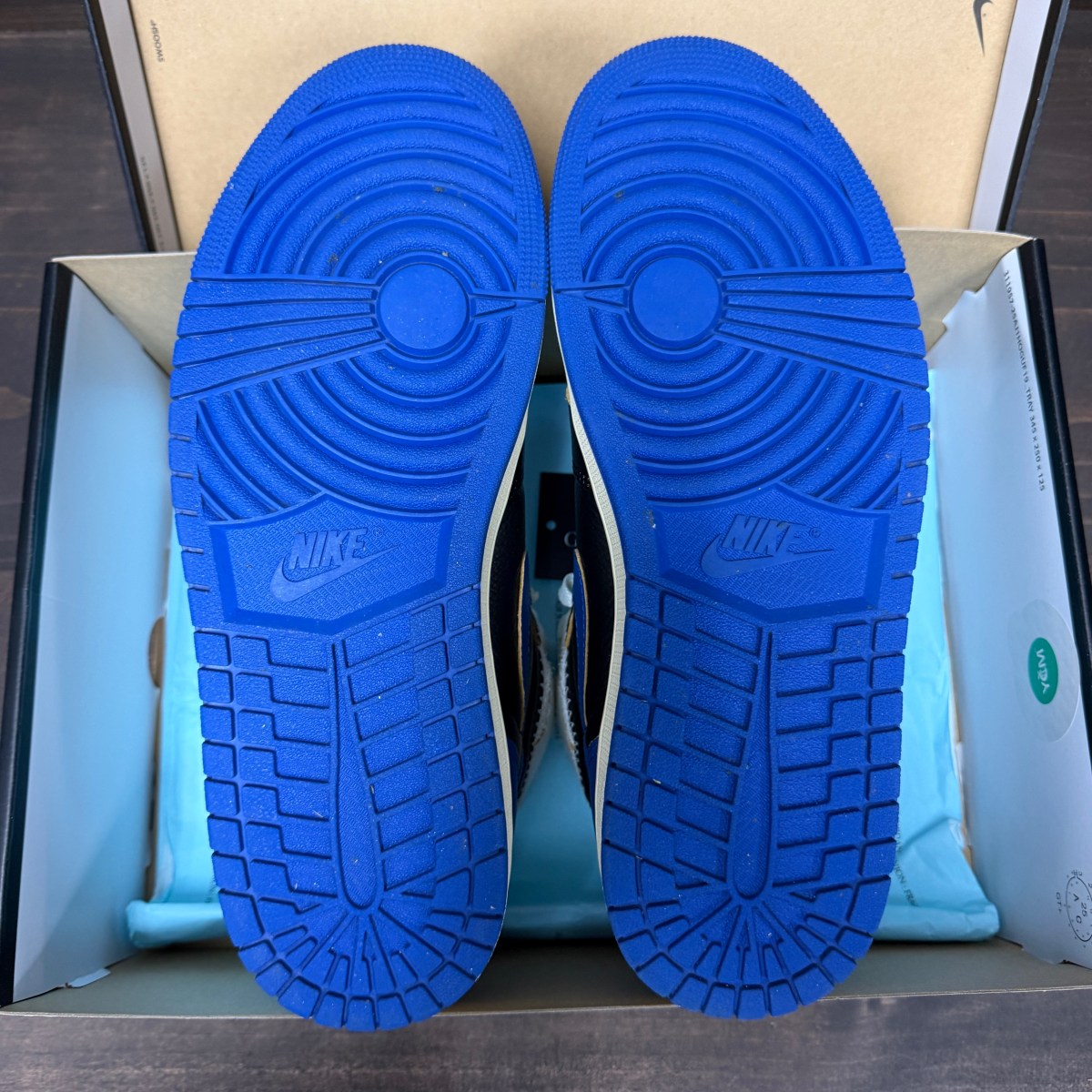Jordan 1 Retro High OG SP Fragment x Union LA Sport Royal - Image 8