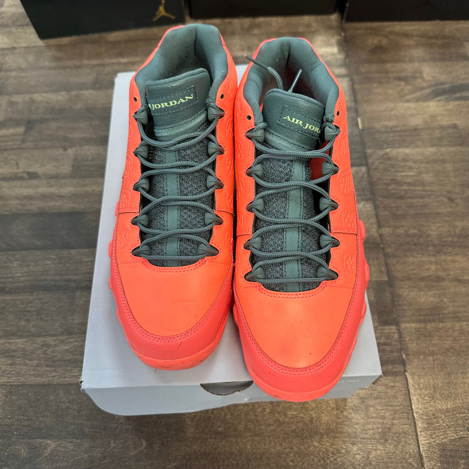 Bright Mango Jordan 9 Retro Low (USED, No Insoles, Replacement Box)