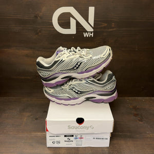 Saucony ProGrid Omni 9 White Black Silver Purple Size 9.5 (Pre-Owned) - front