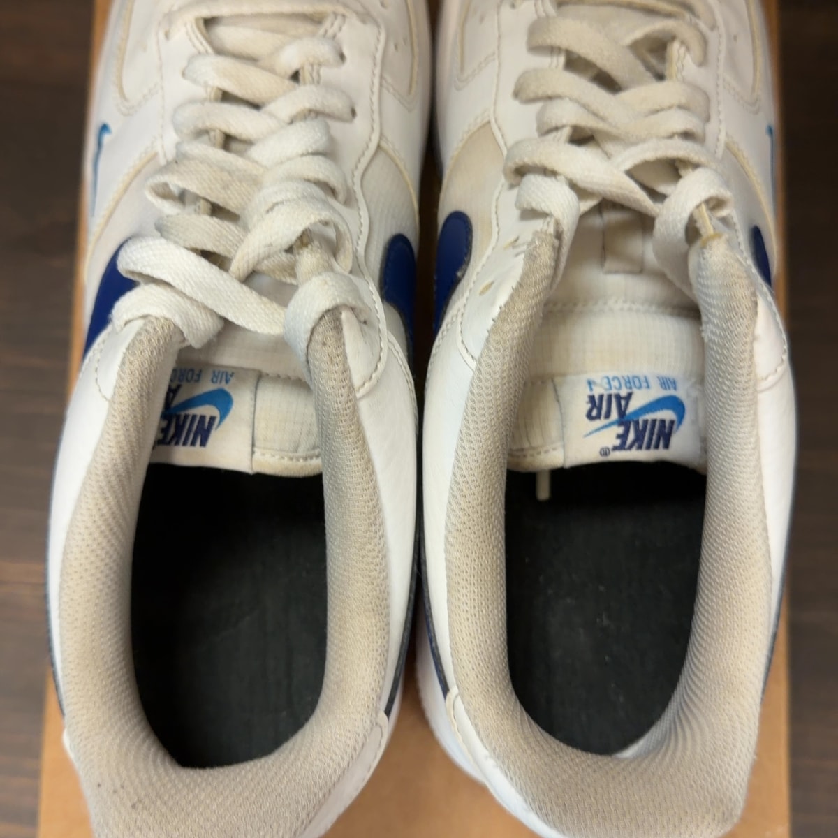 Nike Air Force 1 Low White Light Photo Blue Deep Royal Blue Size 10 (Pre-Owned) - Image 6