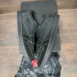 Jordan 1 Retro Low OG SP Travis Scott Black Phantom Size 10.5 (Pre-Owned)