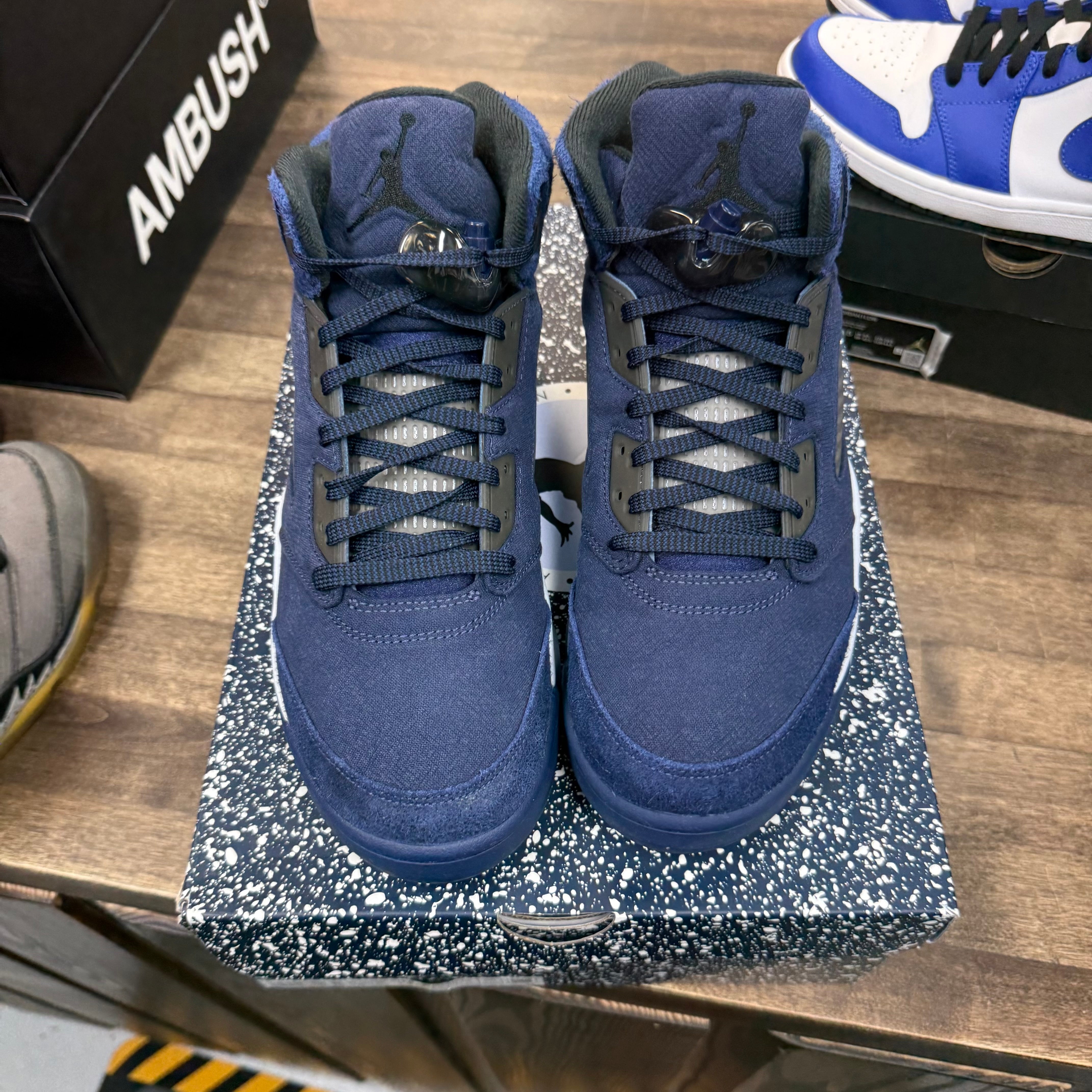 Jordan Midnight Navy Jordan 5 Retro (Lightly Worn) Size 10.5 (Pre-Owned) - Image 2