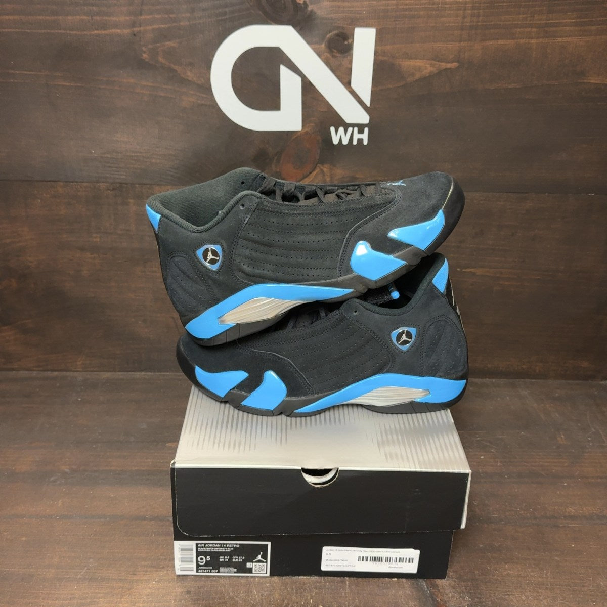 Jordan 14 Retro Black University Blue (2026) - Image 1