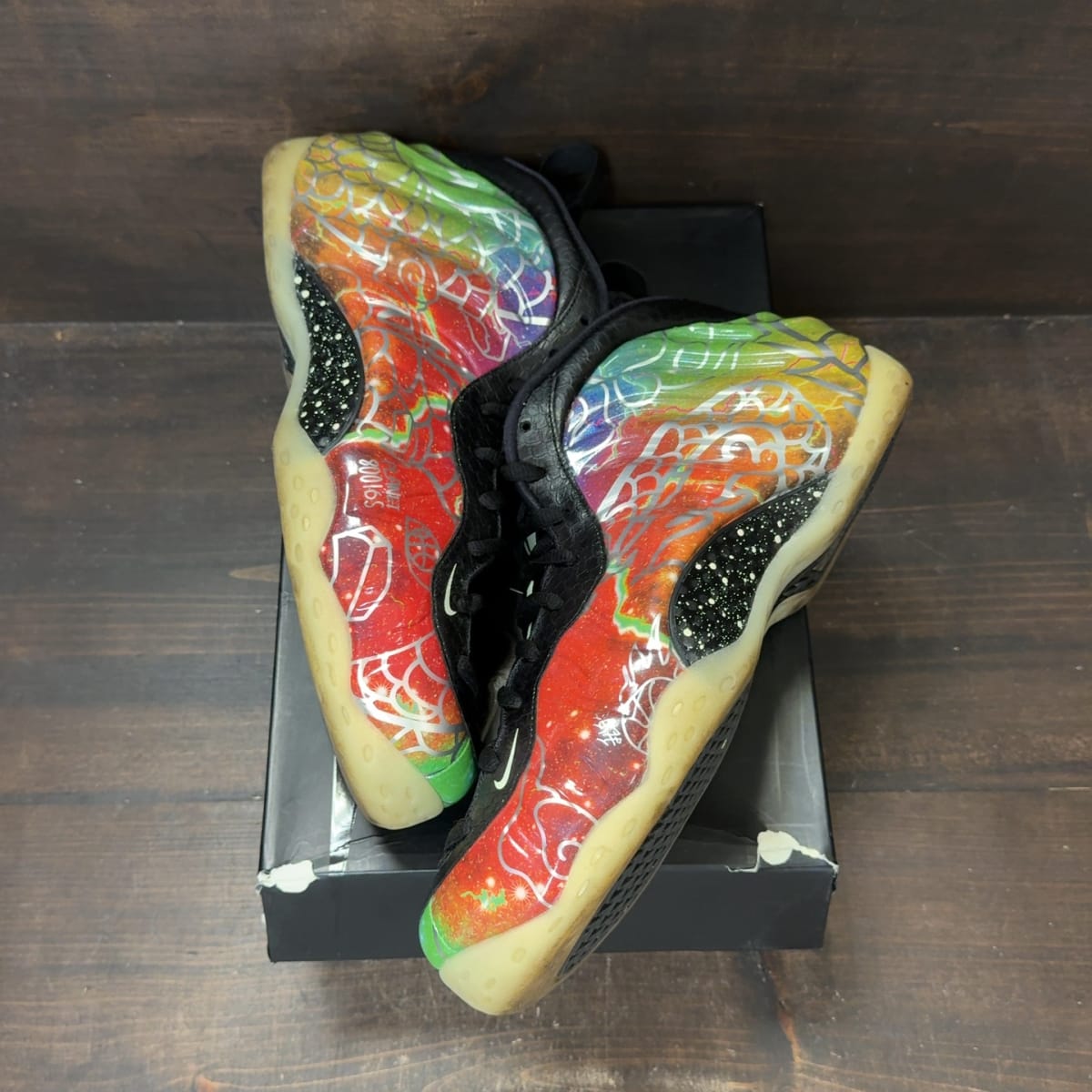 Nike Air Foamposite One Beijing Planet Hoops Size 12 (Pre-Owned) - back