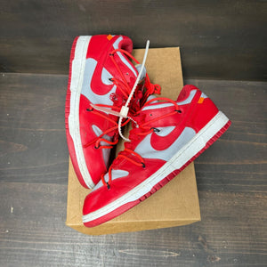 Nike Dunk Low Off-White University Red Size 9.5 (Pre-Owned) - tag