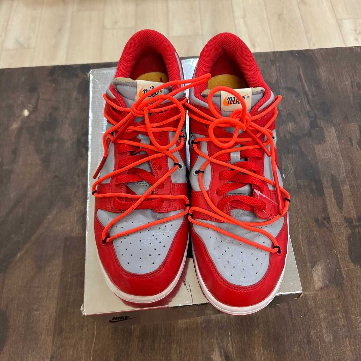 Nike Dunk Low Off-White University Red - Image 2