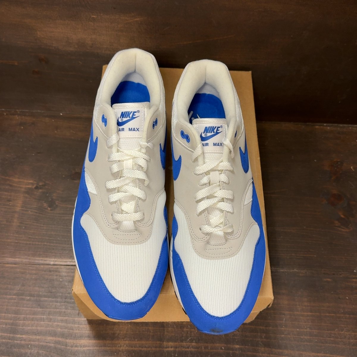 Nike Air Max 1 Anniversary Royal (2017 Restock) Size 12.5 (Pre-Owned) - tag