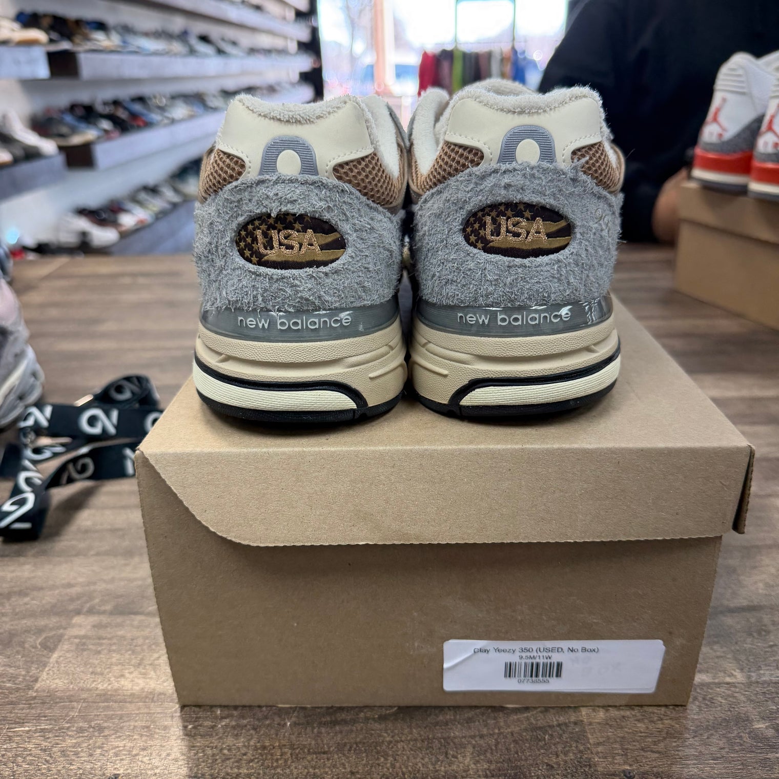 New Balance 993 Teddy Santis MiUSA Sadow Grey Driftwood (US 11.5) (USED, No Box)