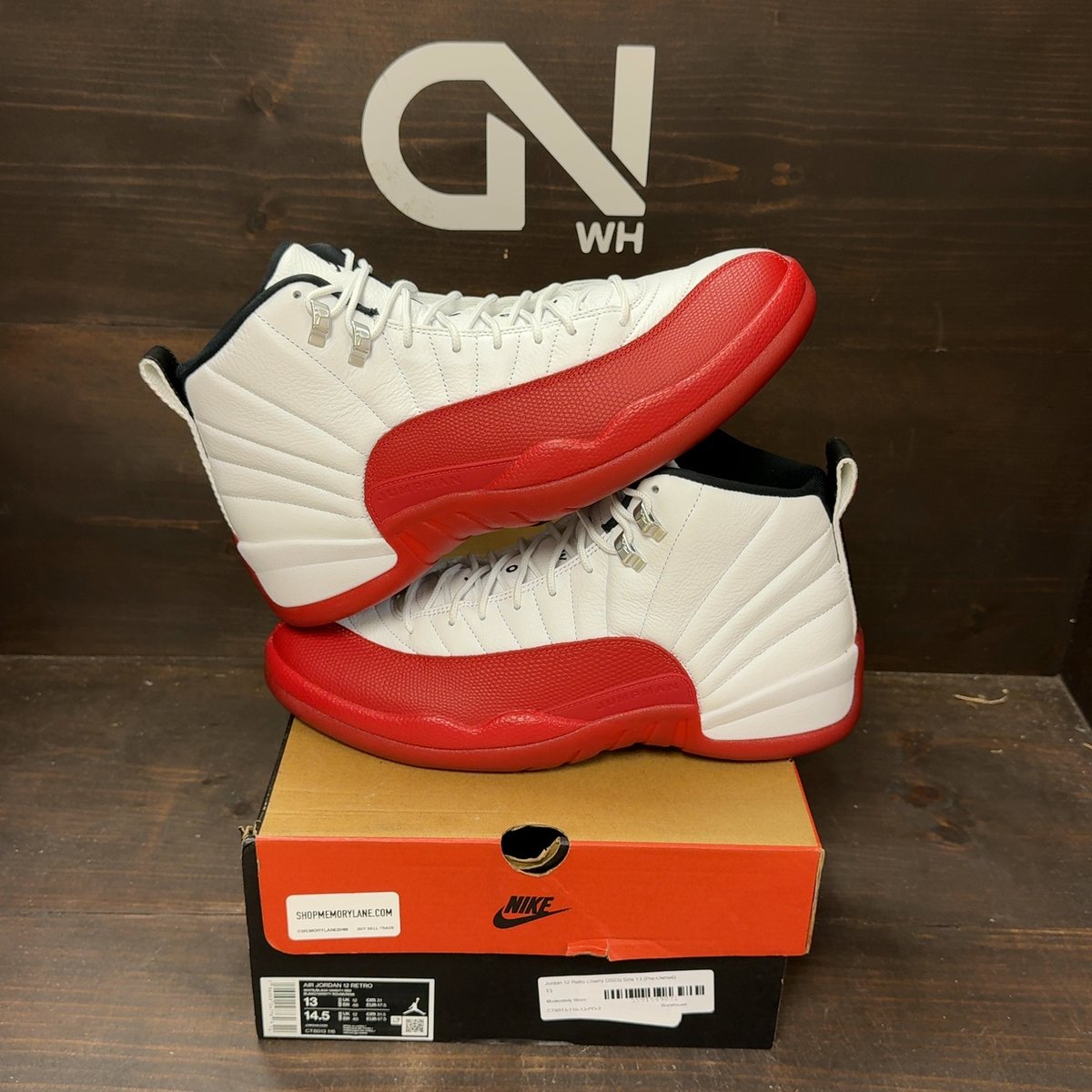 Jordan 12 Retro Cherry (2023) Size 13 (Pre-Owned) - front