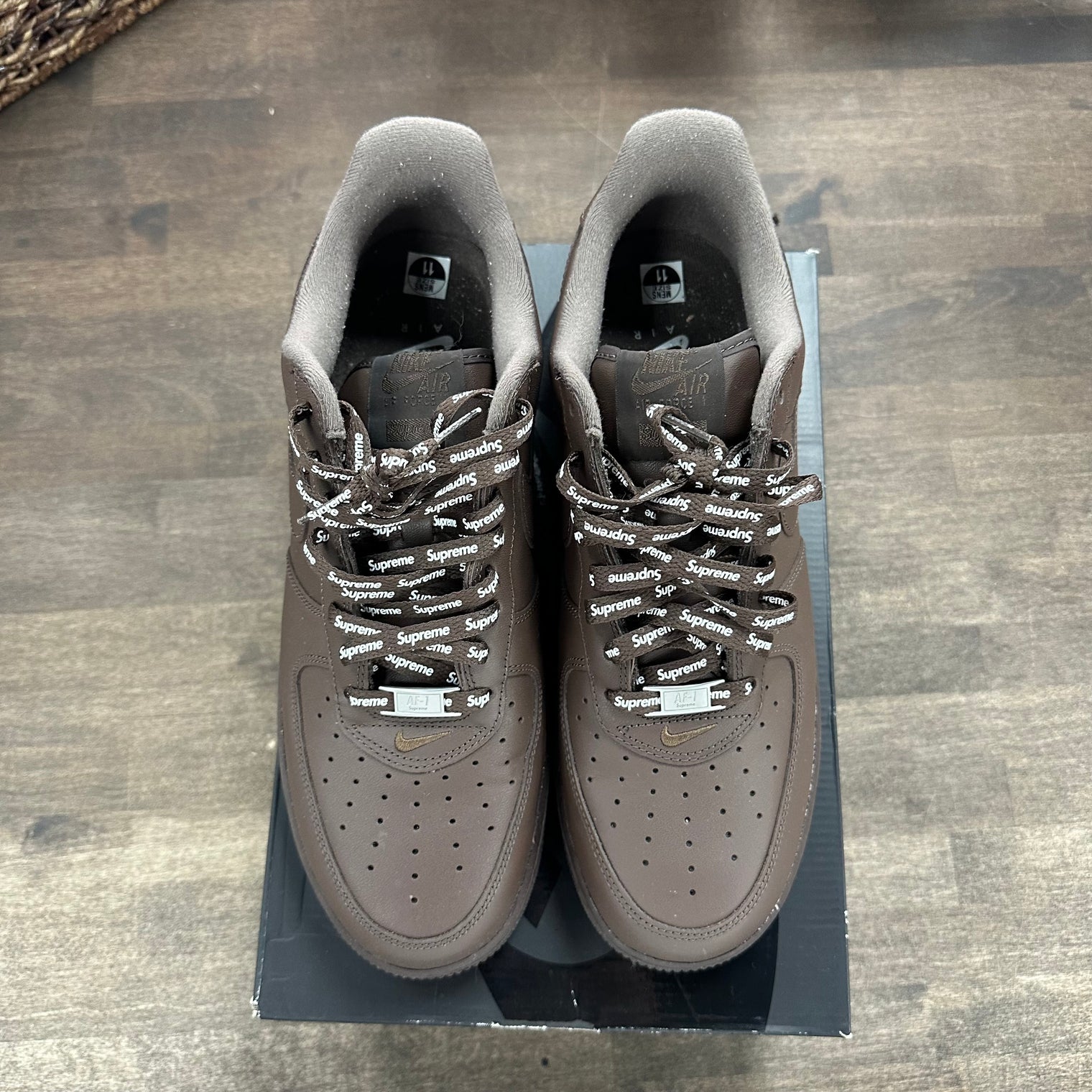 Nike Air Force 1 Low Supreme Baroque Brown (US 11) (USED)