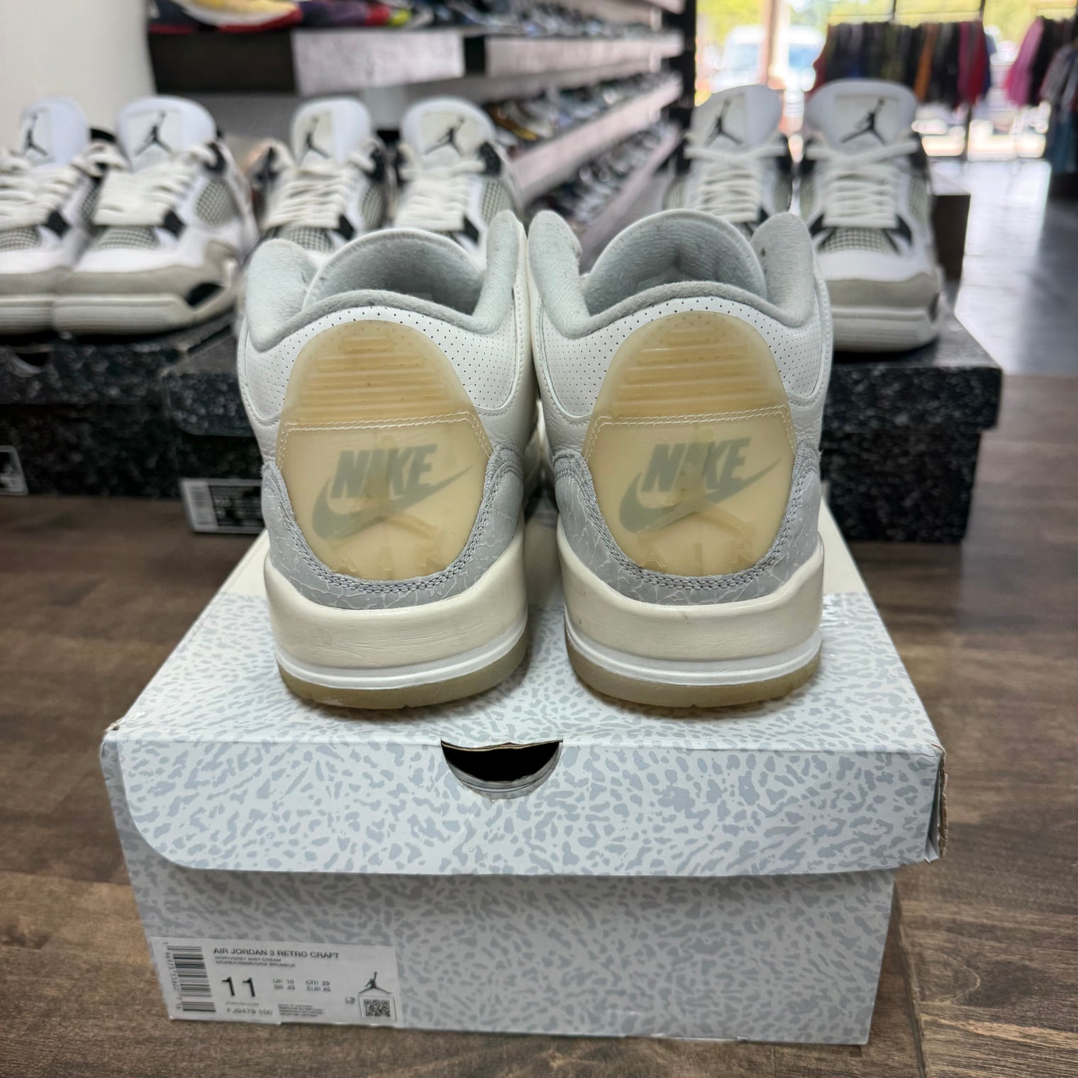 Craft Ivory Jordan 3 Retro (USED)