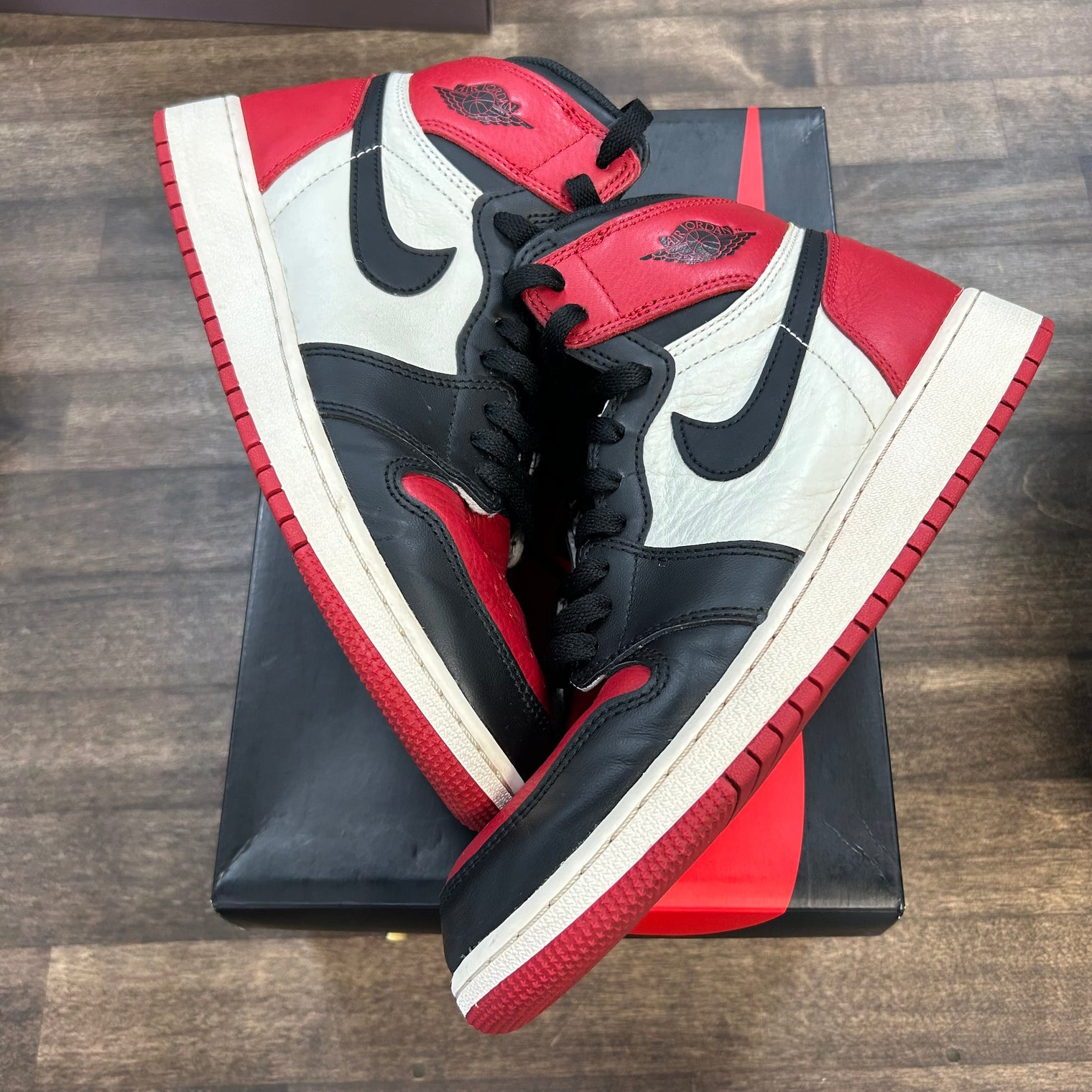 Bred Toe Jordan 1 High (GS) (USED)