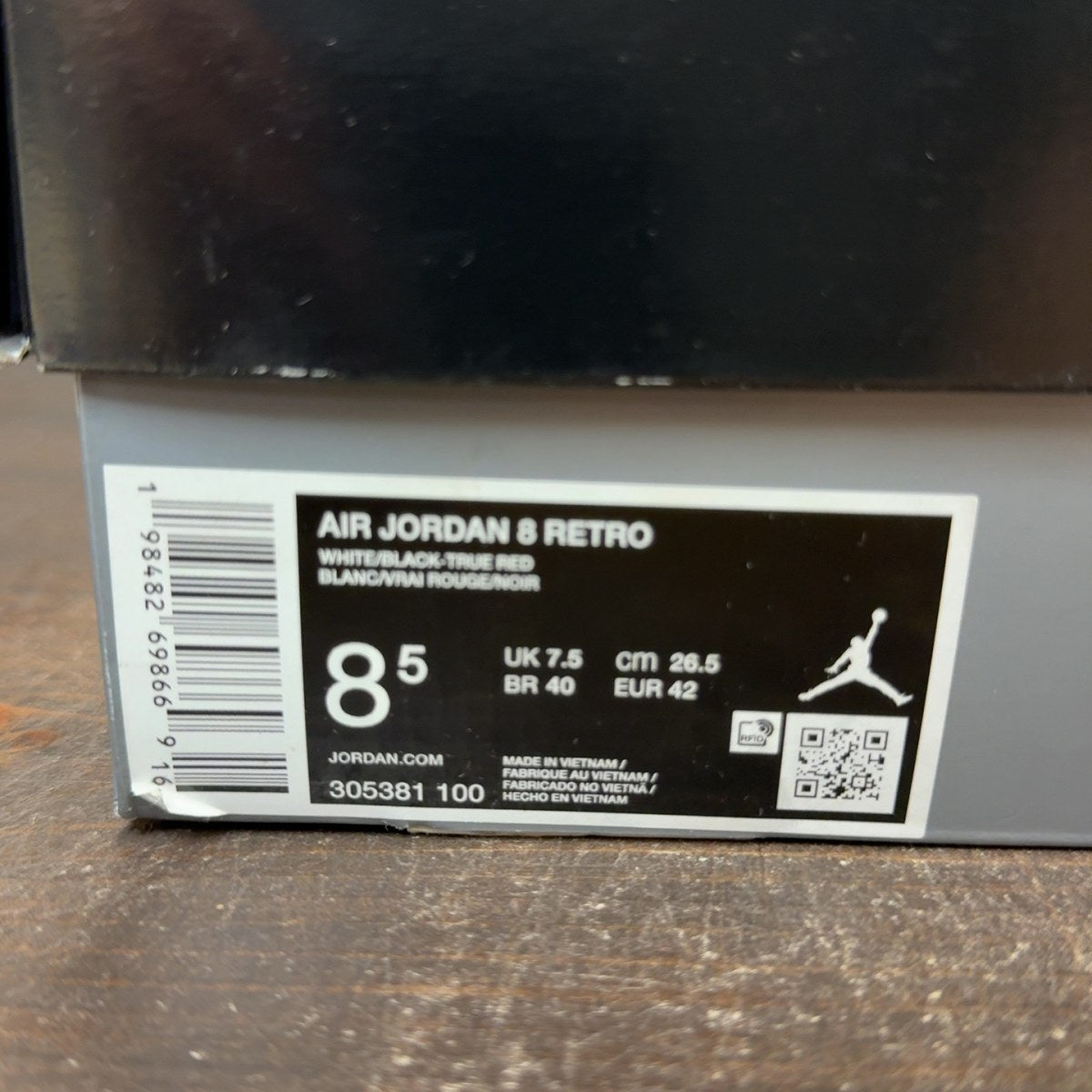 Jordan 8 Retro White True Red (2025) - Image 7