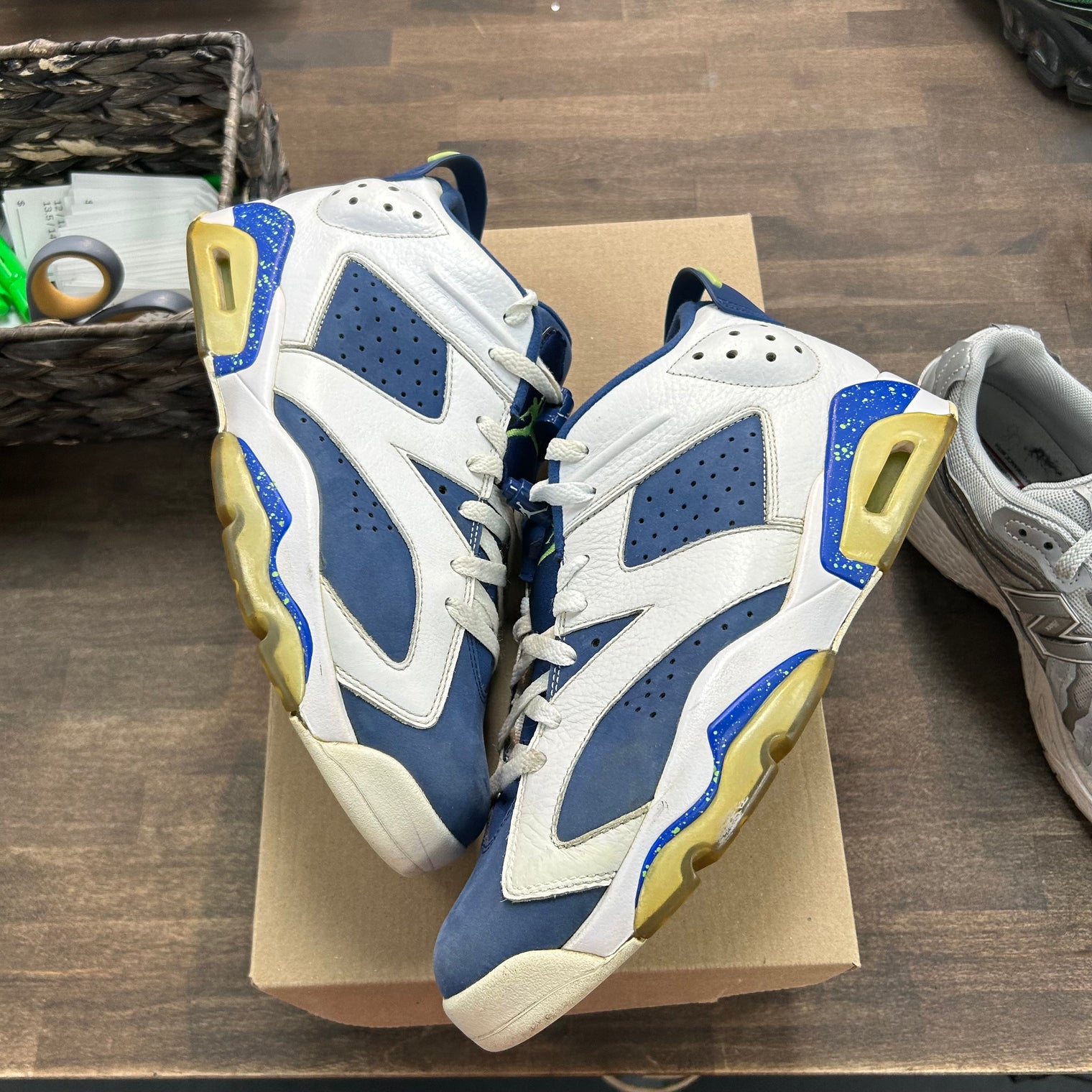 Jordan 6 Retro Low Ghost Green (USED, No Box)