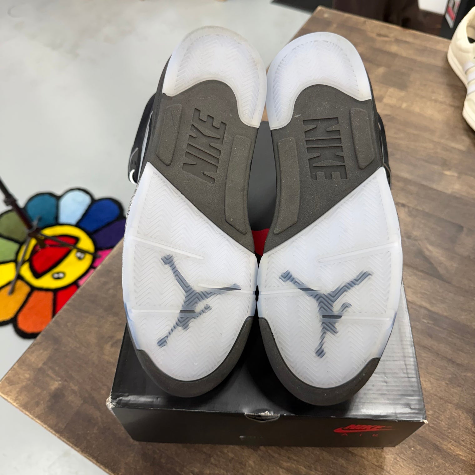 Black Metallic Jordan 5 Retro (Lightly Worn)