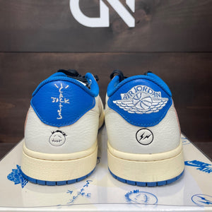 Jordan 1 Retro Low OG SP Fragment x Travis Scott Sail Military Blue - Image 4