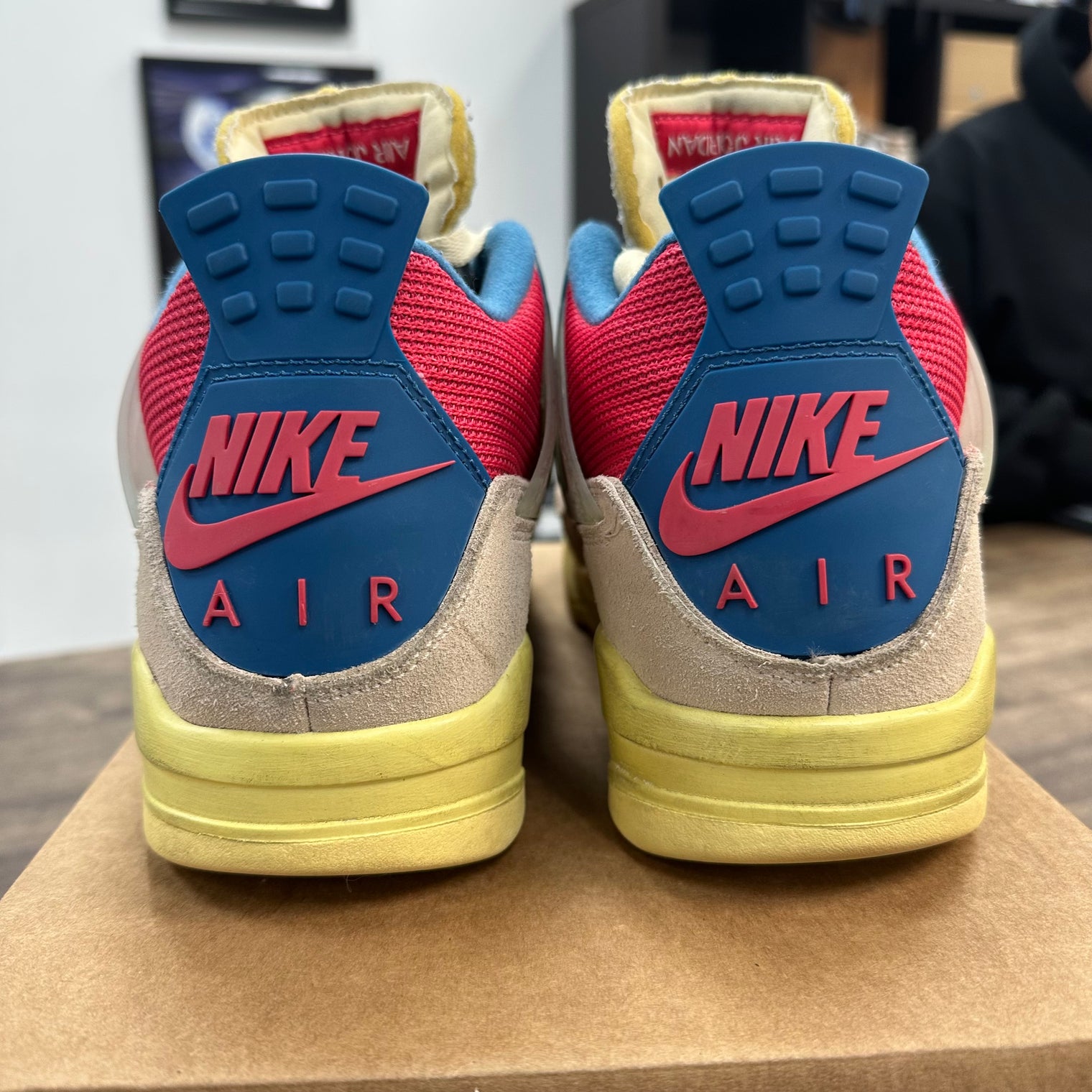 Jordan 4 Retro Union Guava Ice (US 9.5) (USED, No Box)