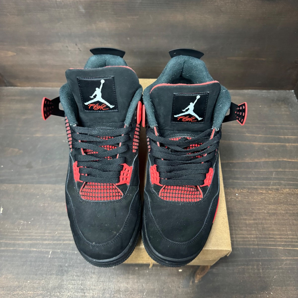 Jordan 4 Retro Red Thunder Size 13 (Pre-Owned) - Image 3