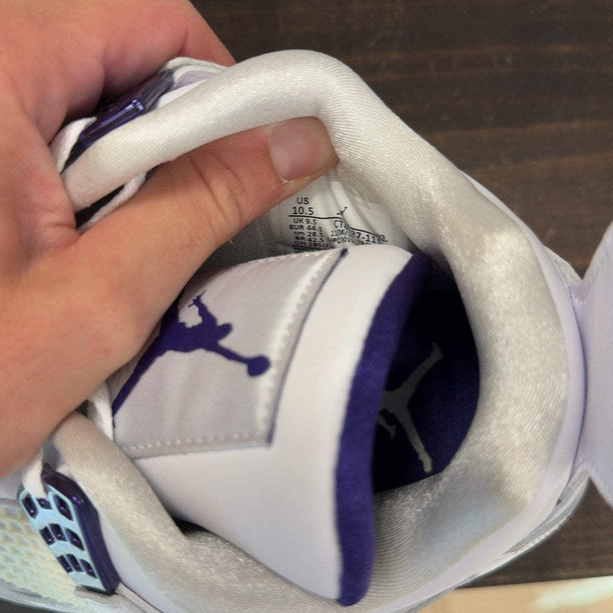 Jordan 4 Retro Metallic Purple - Image 7