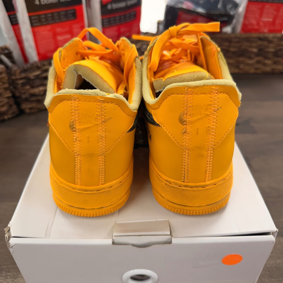 Nike Air Force 1 Low Off-White ICA University Gold - Image 4