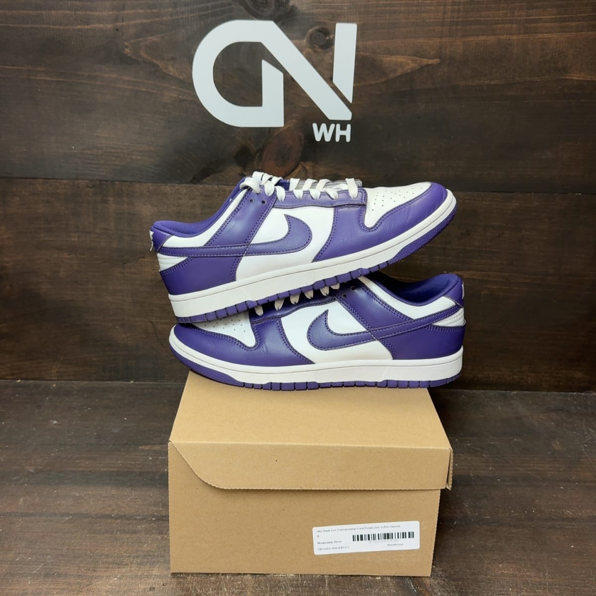 Nike Dunk Low Championship Court Purple Size 9 (Pre-Owned) - front
