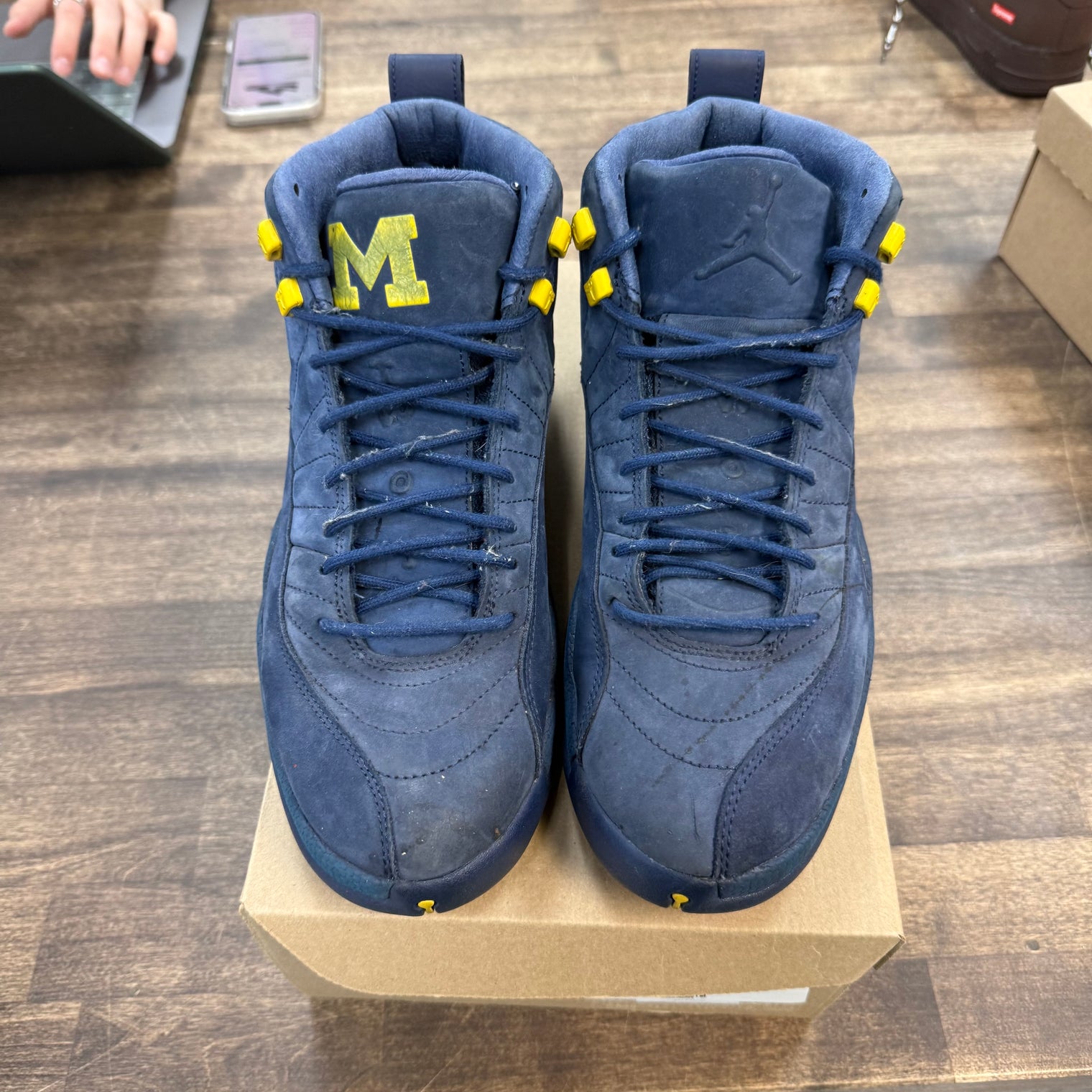Michigan Jordan 12 Retro (USED, No Box)