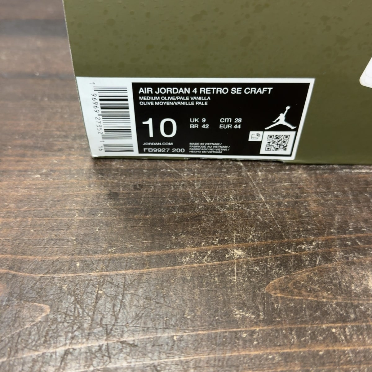 Jordan 4 Retro SE Craft Medium Olive Size 10 (Pre-Owned) - aux