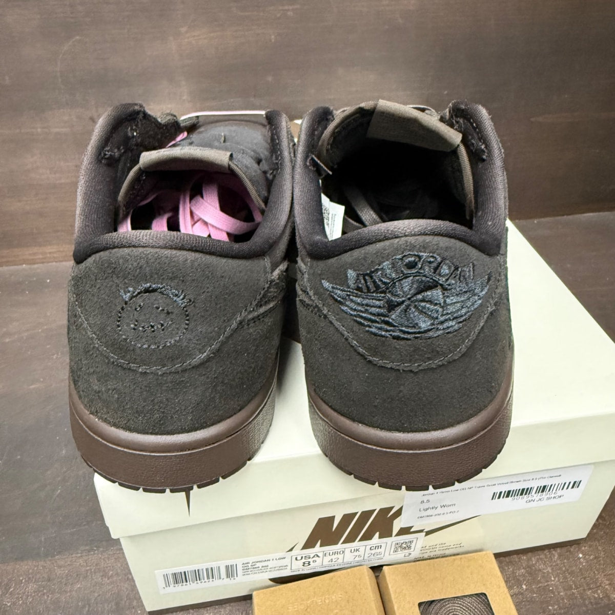 Jordan 1 Retro Low OG SP Travis Scott Velvet Brown Size 8.5 (Pre-Owned) - sole