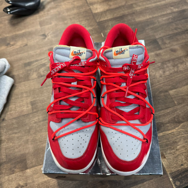 Nike Dunk Low Off-White University Red (US 10.5) (USED)